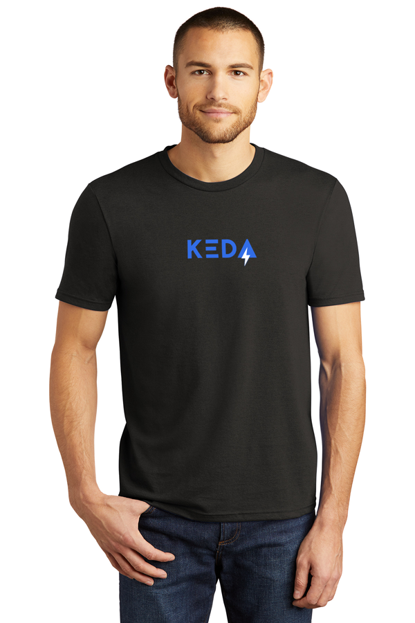 Keda Full-Color| Straight-Cut District Perfect Tri Short-Sleeve Tee