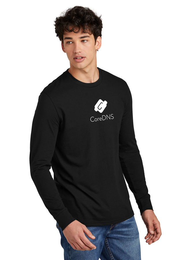 CoreDNS Single-Color| Straight-Cut District Perfect Blend Long-Sleeve Tee