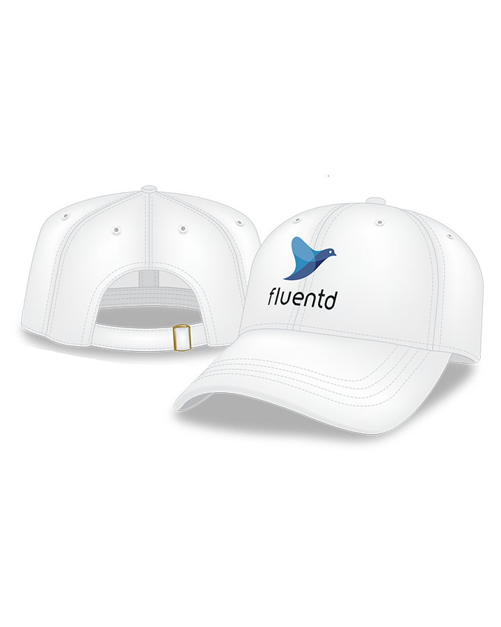 Relaxed Golf Cap Fluentd Logo White