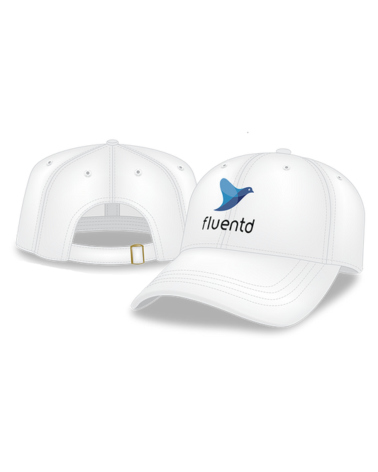 Relaxed Golf Cap Fluentd Logo White