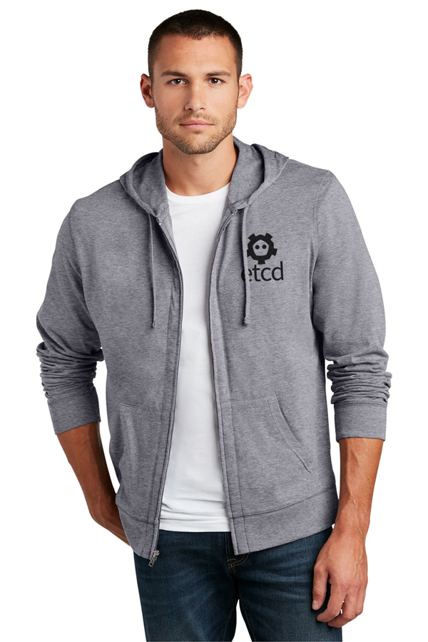 etcd Singlel-Color | District Jersey Full-Zip Hoodie