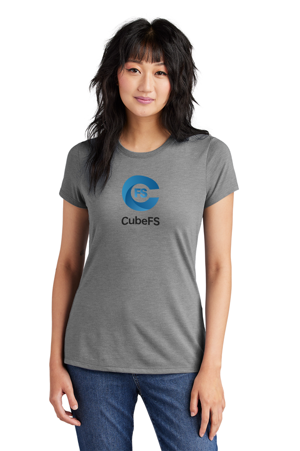 CubeFS Full-Color| Fitted-Cut District Perfect Tri Short-Sleeve Tee