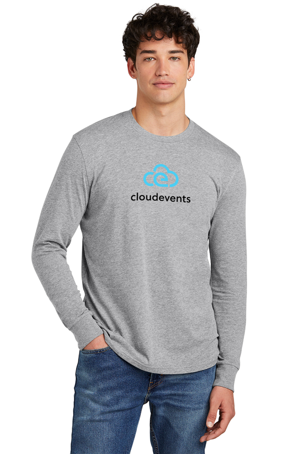cloudevents Full-Color| Straight-Cut District Perfect Blend Long-Sleeve Tee