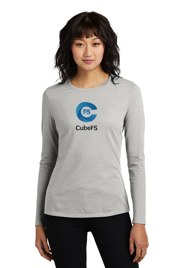 CubeFS Full-Color| Fitted-Cut District Perfect Blend Long-Sleeve Tee
