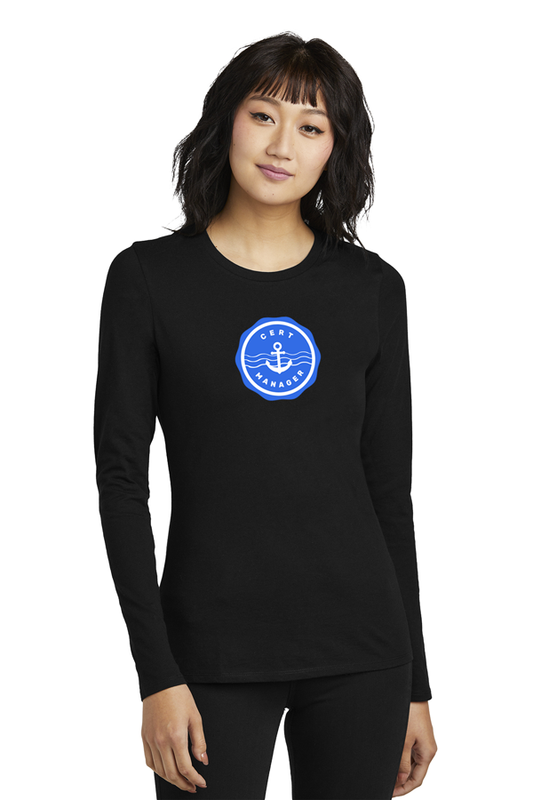 Cert Manager Full-Color| Fitted Cut District Perfect Blend Long-Sleeve Tee