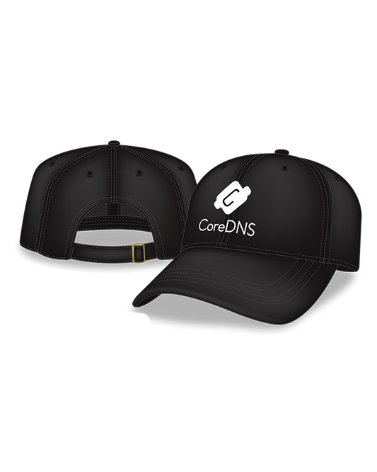 Relaxed Golf Cap Coredns Logo Black