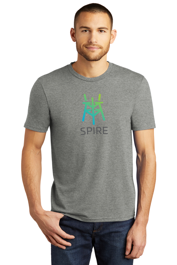 Spire Full-Color| ?Straight-Cut District Perfect Tri Short-Sleeve Tee