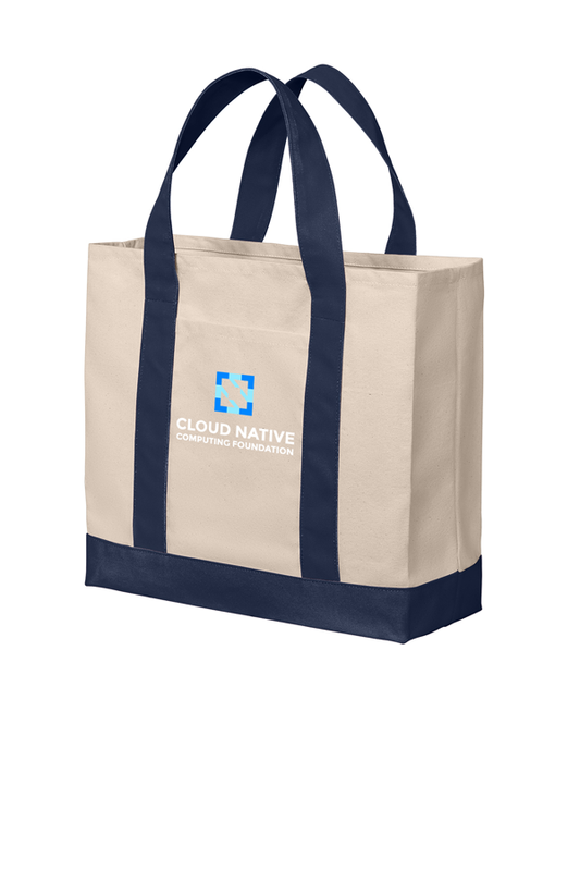 CNCF Full-Color | Cotton Canvas Two-Tone Tote