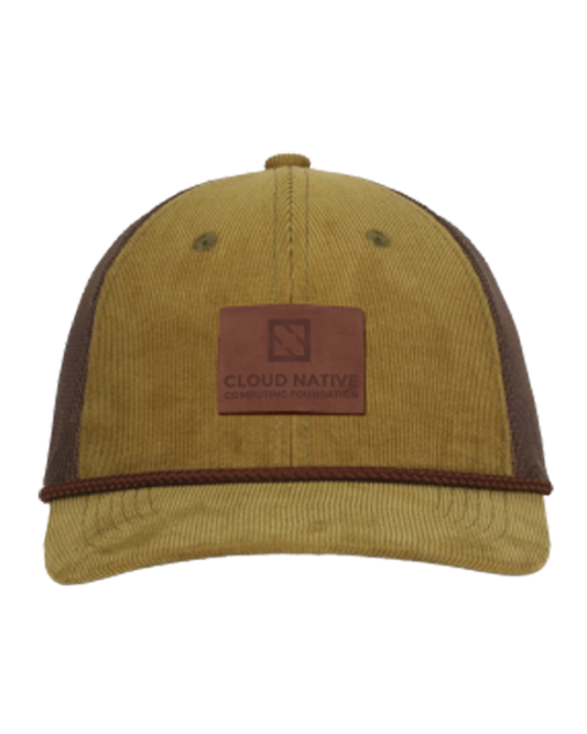Corduroy Mesh Back w/ Cord Cap - Moss-Brown