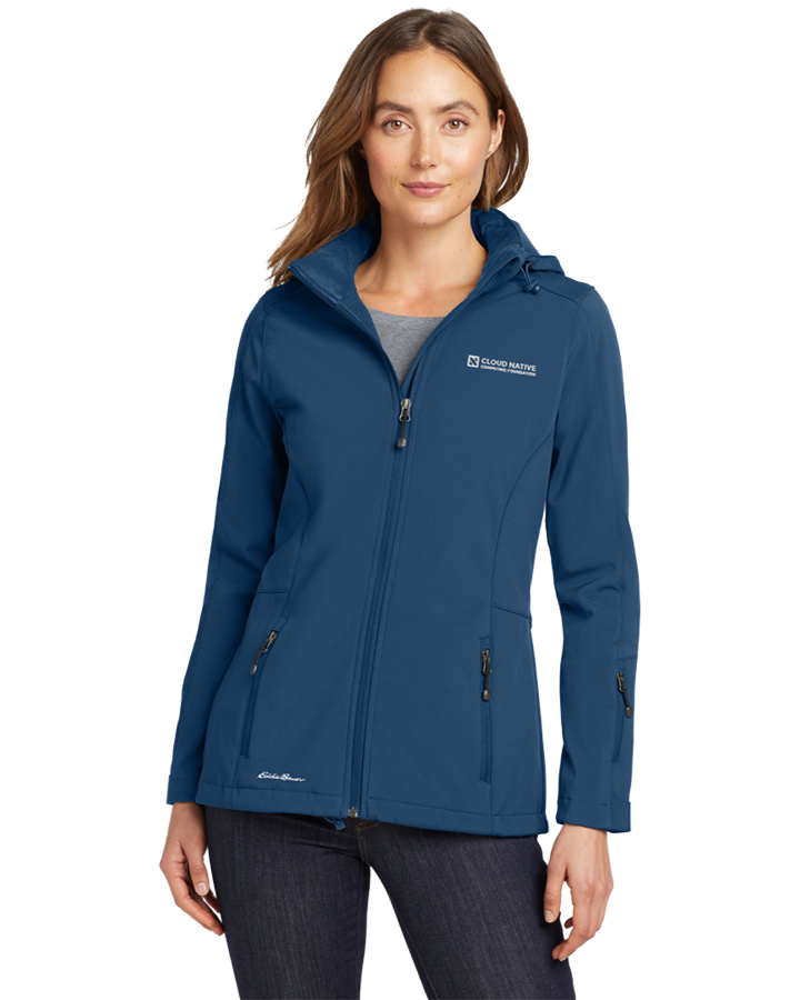 Eddie Bauer Fitted Hooded Soft Shell Parka