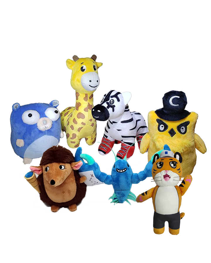 Phippy and Friends Plushy Set